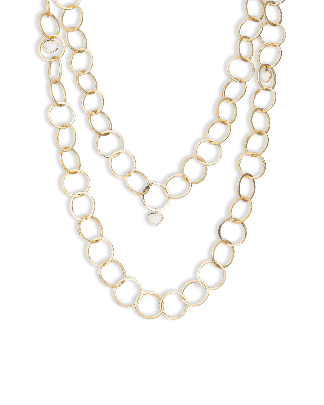 Timeless Love Chain Necklace – 18K Yellow Gold