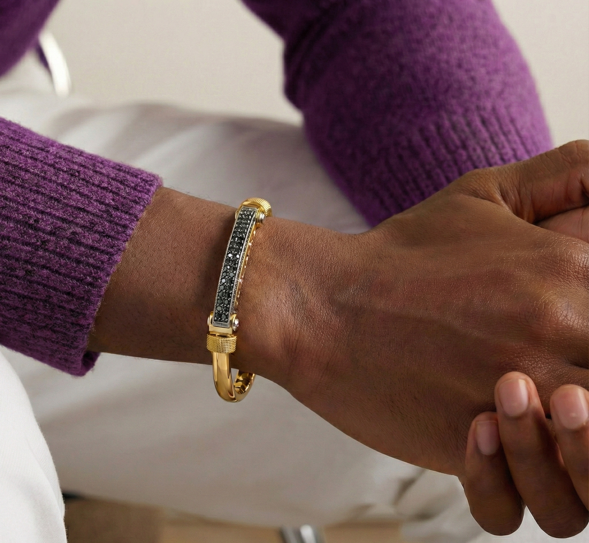 The Rivet & Pavé Bracelet