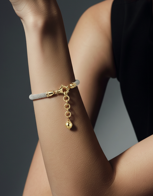 18K White & Yellow Gold Jessica Bracelet