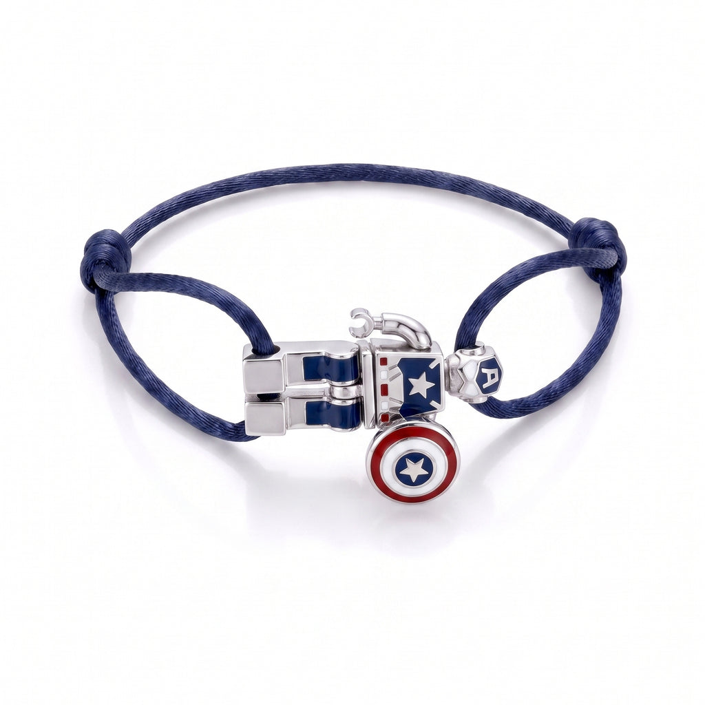 Robo Captain America Charm Bracelet
