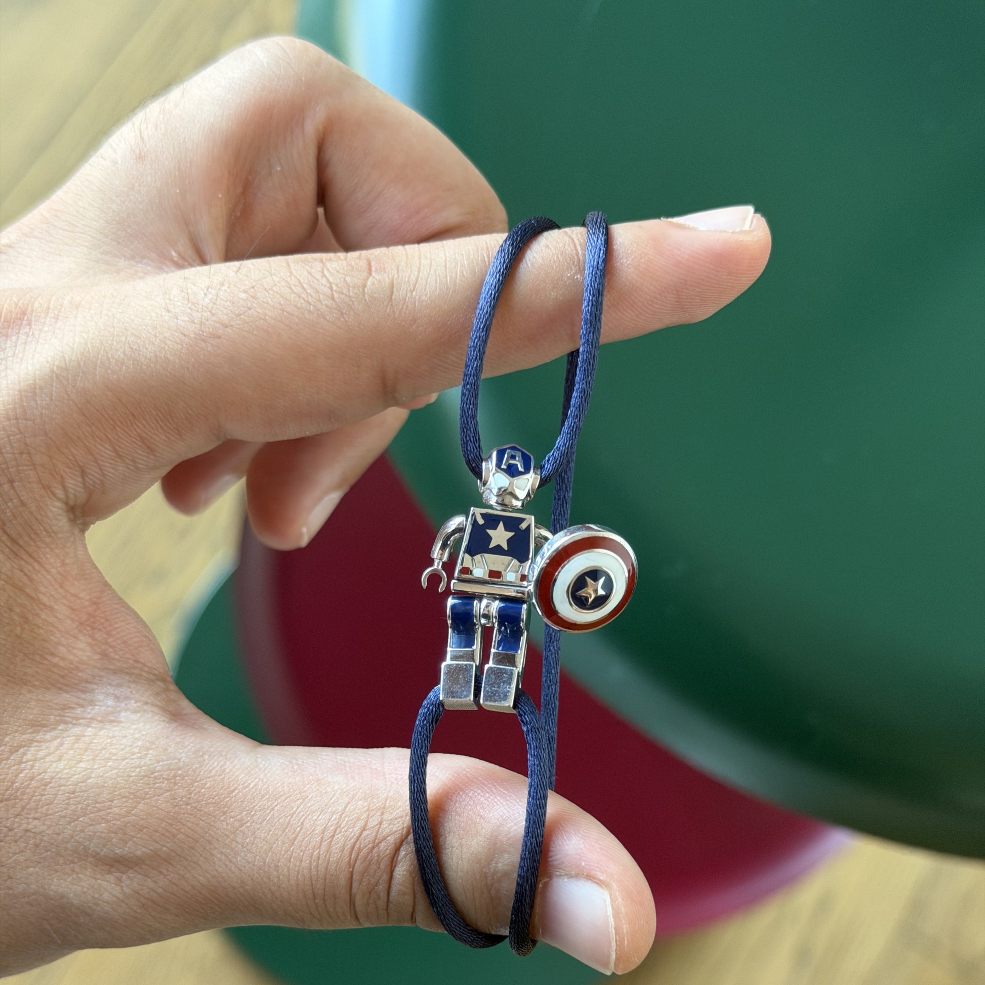 Robo Captain America Charm Bracelet